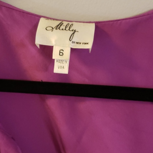 Milly purple dress with rope belt sz 6 NWOT - Picture 4 of 7